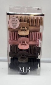 lot 66902 image: MHB Soft Touch Hair Clips Set - Retail $12