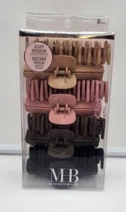lot 66903 image: MHB Soft Touch Hair Clips Set - Retail $12