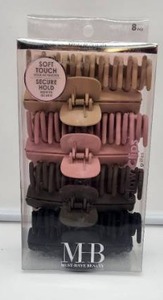 lot 66904 image: MHB Soft Touch Hair Clips Set - Retail $12
