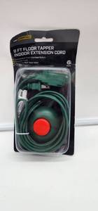 lot 66948 image: Pro Essentials 9ft Floor Tapper Extension Cord Please Read Description  - Retail $12