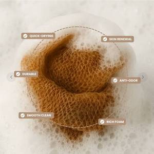 lot 67026 image: African Bath Sponge Exfoliating Body Scrubber 2Pack - Retail $12