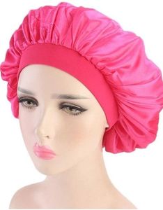 lot 67031 image: Pink Satin Sleep Bonnet 5pc - Retail $8