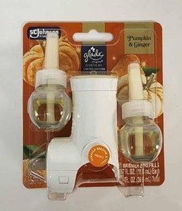 lot 67048 image: Glade PlugIn & Ginger Pumpkin Air Freshener Refills - Retail $7