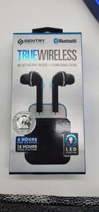lot 67068 image: Sentry True Wireless Bluetooth Earbuds with Charging Case - Retail $25