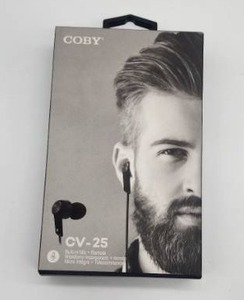 lot 67081 image: Coby CV-25 Earbuds with Built-in Mic - Retail $15
