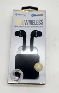 lot 67086 image: Sentry True Wireless Bluetooth Earbuds with Charging Case - Retail $25