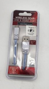 lot 67092 image: Wireless Gear Micro USB Sync & Charge Cable - Retail $8