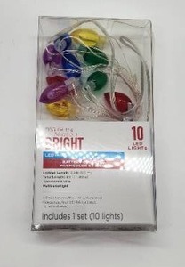 lot 67095 image: 10 LED Multi-Color String Lights - Retail $8