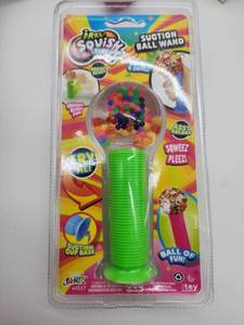 lot 67143 image: Squish Ball Wand Toy with Suction Base - Retail $5
