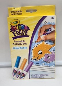 lot 67147 image: Crayola Color & Erase Under the Sea Activity Set - Retail $6