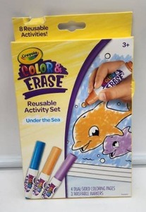 lot 67148 image: Crayola Color & Erase Under the Sea Activity Set - Retail $6