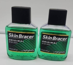 lot 67170 image: Skin Bracer Original After Shave by Mennen - Two Bottles - Retail $12