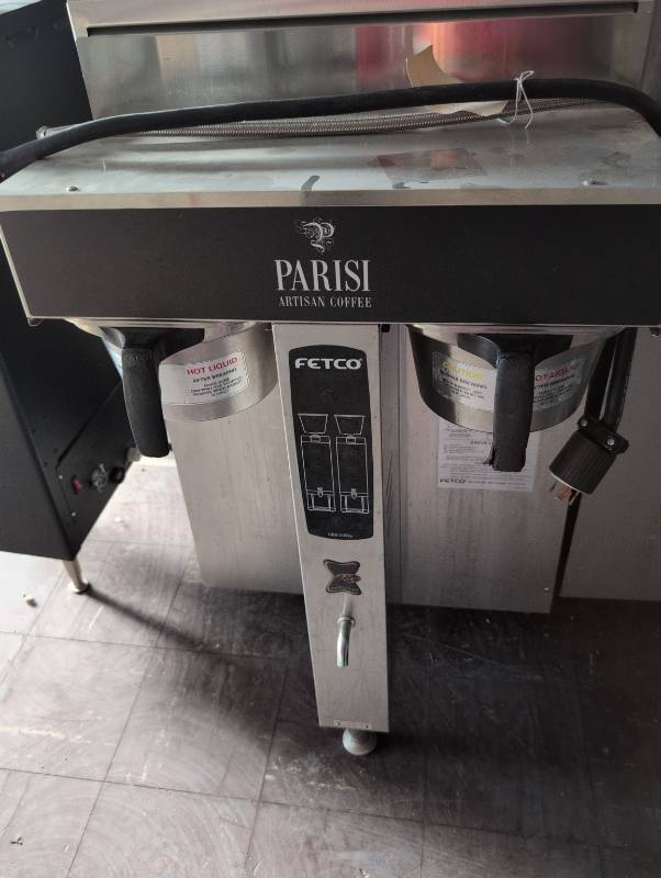 lot 259 image: Fetco CBS-2052e Commercial Coffee Brewer with Parisi Branding