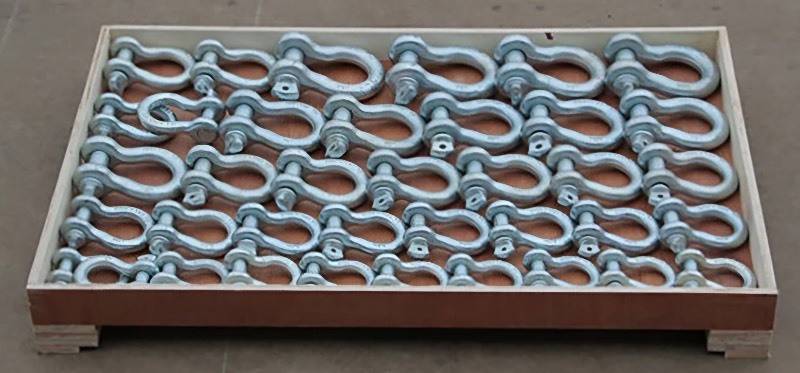 lot 3136 image: 38 - Count of 38 UNUSED LandHonor Galvanized LHR- G209 4.75-12T Size 34 to 1-14 Anchor Shackles G 209