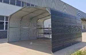 lot 4125 image: Unused ARTEER QB-WG-2020 20 ft x 20 ft All Steel Carport