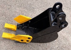 lot 6241 image: Unused Mini Excavator Tooth Bucket Fits 12-ton Excavator
