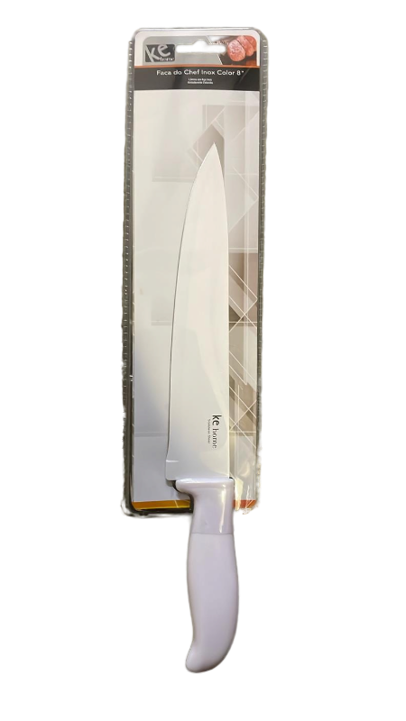 lot 12 image: KE Home 8-inch Chef Knife - White
