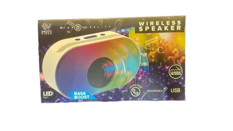 lot 26 image: Smooth Vibes LED Wireless Bluetooth SpeakerRadio