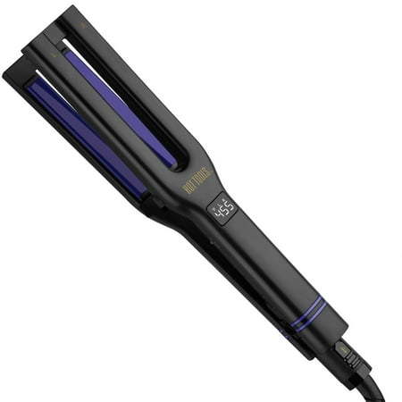 lot 33 image: Hot Tools Pro Signature 12  Charcoal Dual Plate Flat Iron Hair Straightener  Black