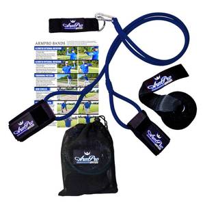 lot 2196 image: Arm Pro Bands Baseball Softball Resistance Training Bands for Arm Strength, Pitching and Conditioning Equipment, Anchor Strap, Door Mount (Blue - Elite Athletes, College and Pro Level)