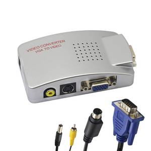 lot 2202 image: GINTOOYUN VGA to RCA Adapter,Composite VGA to Video,S-Video Converter,for HDTV, Monitors, Laptop, Desktop, PC.