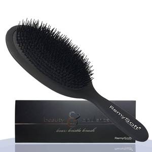 lot 2222 image: RemySoft Beauty and Opulence Boar Bristle Brush - Safe For Hair Extensions, Weaves and Wigs