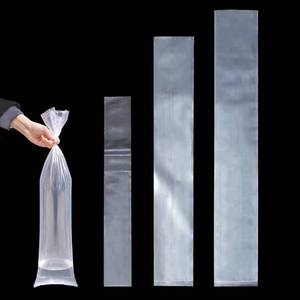 lot 2276 image: A 40 Inch Long Narrow Flat Open Poster Bags, Clear Blueprint Waterproof Tube Storage Sleeves