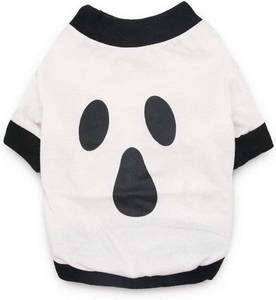 lot 2297 image: NACOCO Halloween Dog Ghost Hoodies - Shirt Costume Dog Tees for Small Dogs Funny Cute(M)