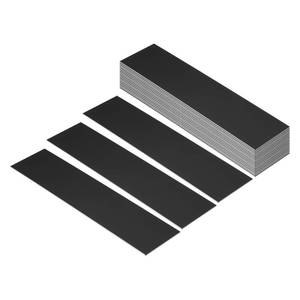 lot 2322 image: PATIKIL 8x2in Blank Name Plates, 20 Pack Custom Engraved Name Plate Rectangle Laser Engraving Blanks for Personalized Nameplates Office Desk DIY Painting Supplies, Black, Whitein