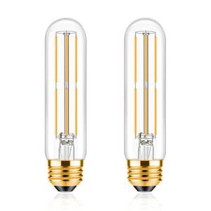 lot 2323 image: ToBeGreat T30 LED Light Bulbs 6 Watt Equivalent 60W E26 Tubular Bulbs T10 Edison LED Filament Bulb Warm White 2700K,Desk Lamp,Bedbroom Cafe Restaurant Party,Dimmable (Warm White 2700K, 5 in (2pack))