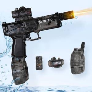 lot 5532 image: Naldoxyn Electric Water Gun for Kids Ages 8-12-Automatic Water Gun-Automatic High Power,Beach Toys for Summer Outdoor Fun,Perfect Pool and Water Guns Play (Black)