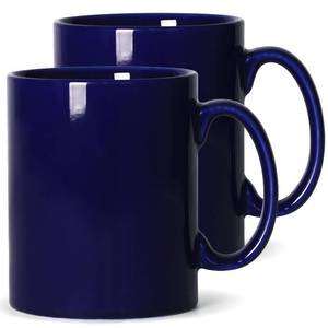 lot 5565 image: SHOWFULL Large Coffee Mugs, 22 OZ(650ml) Extra Coffee Mug Set of 2, Smooth Ceramic Boss Cups, Big Capacity and Large Handle, for Dad Men, Blue