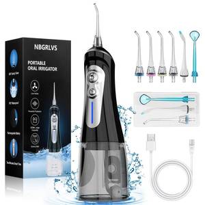 lot 6059 image: NBGRLVS Water Dental Flosser for Teeth Pick Cleaning Cordless - 6 Adjustable Modes,320ML Portable and Rechargeable IPX7 Waterproof Powerful Oral Irrigator, Cleaner Picks for Home Travel