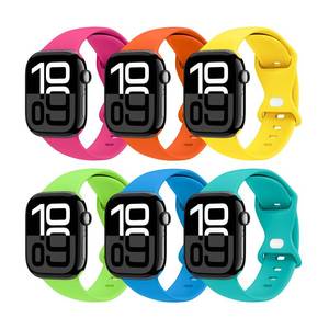 lot 6071 image: THWALK 6 Pack Sport Bands Compatible with Apple Watch Band Ultra 321 49mm, Series 1110 4642mm, 987 4541mm, SE654 4440mm, 321 4238mm for Women Men
