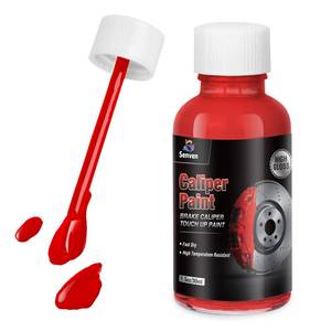 lot 6096 image: Red Caliper Paint Brake Caliper Touch Up Paint Red Gloss High Temperature Heat Resistant 1.5 oz