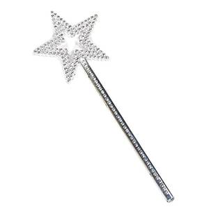 lot 6098 image: GIYOMI Star Wand, 13 Inches Silver Fairy Princess Angel Wand Sticks for Girls Costume Birthday Party Wedding Halloween Christmas Cosplay-Fairy for Children Over 36 Months of Age