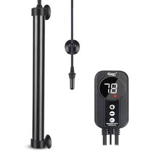 lot 6115 image: hygger Marine Aquarium Heater 200W,Titanium Heater with Digital LED Controller and Temperature Probe,Submersible Fish Tank Heater with Temperature Calibration,for Saltwater Freshwater Tank 30-40Gallon