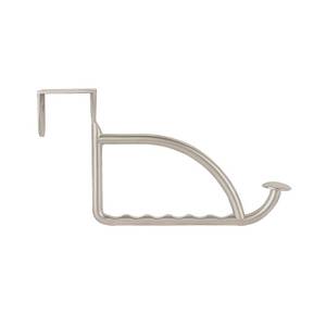 lot 6125 image: Spectrum Diversified Over the Door Hook, Satin Nickel