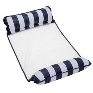 lot 6153 image: Aqua Original 4-in-1 Monterey Hammock Pool Float and Water Hammock � Multi-Purpose, Inflatable Pool Floats for Adults � Patented Thick, Non-Stick PVC Material � Navy