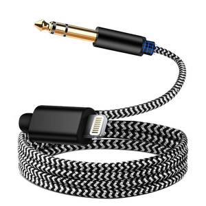 lot 6182 image: MFi Certified Lightn ing to 14 TRS Audio Stereo Cable,3.3FT Lightni ng to 6.35mm 14 Male Aux Audio Cord Compatible with i-Phone 14131211Pro,for Amplifier,Mixer,Speaker ect NOT for Recordingin