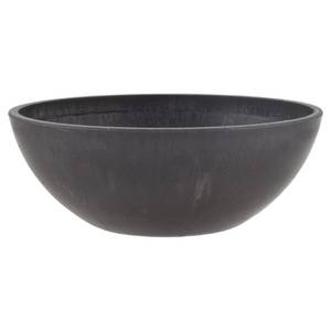 lot 6207 image: PSW Pot Collection Shallow Garden Bowl Planter for Succulents, Bonsai, Fairy Gardens, Herbs, 8-inch, Dark Charcoal