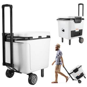 lot 7503 image: WEIGUZC Cooler Wheels Kit for Ninja FrostVault 30qt50qt Hard Cooler - 5 Inch Wheels and Retractable Handle - Heavy Duty Cooler Accessories for Camping and Beach (Wheel Kit Only)