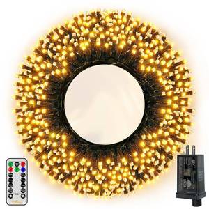 lot 8024 image: Ollny Christmas Lights, 500LED 164FT Long Christmas Tree Lights with 8 Modes Remote Timer IP44 Waterproof, Outdoor Christmas Lights for Tree House Yard Outside Xmas Decorations Warm White