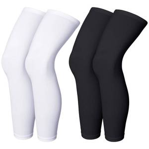 lot 8411 image: Skylety Compression Leg Sleeve Full Length Leg Sleeves Sports Cycling for Men Women, Running, Basketball(S,Black and White)