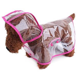 lot 8426 image: Harikaji Pet Raincoat,Small Dog Waterproof Puppy Raincoat Coat Transparent Pet Dog Rainwear Clothes for Small Dogs Cats (XS, Pink)