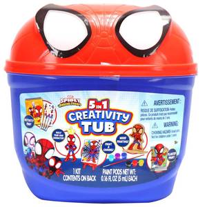 lot 8453 image: Tara Toys Spidey 5 in 1 Creativity Tub