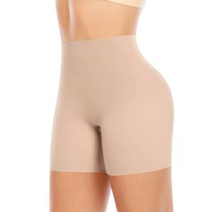 lot 8469 image: Werena Seamless Shaping Boyshorts Panties for Women Tummy Control Shapewear Under Dress Slip Shorts Underwear (Long Beige-3,XL)