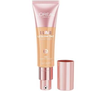 lot 8485 image: LftOreal Paris Lumi Le Glow Skin Tint, Lightweight Water-Based Tinted Serum with Foundation-Like Coverage, Glow Illuminator, Warm 130, 0.85 Fl Oz
