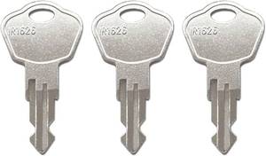 lot 8497 image: 3 Replacement Keys for Sentry Safe Key Code 3A2-3W2 Works Sentry Safe Model 1100 and 1170 Small Medium Chest Large File and More(3V2)
