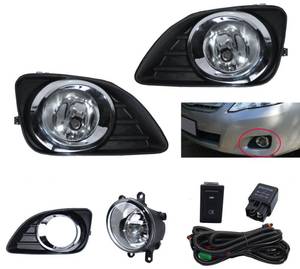 lot 9463 image: LEVANLIGHT Fog Lights Clear Lens For 2010-2011 Toyota Camry LESEXLE Sedan 4-Door  H11 12V 55W Halogen Bulb Front Driving Lamps Switch and Wiring Kit 8121006071, 8122006071
